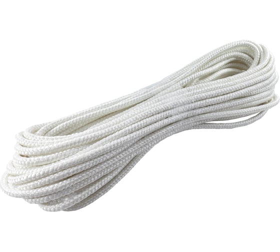 Фал капроновый плетёный Политех 16-ти прядный с сердечником Ф12, 25м, 2200кгс 8001770