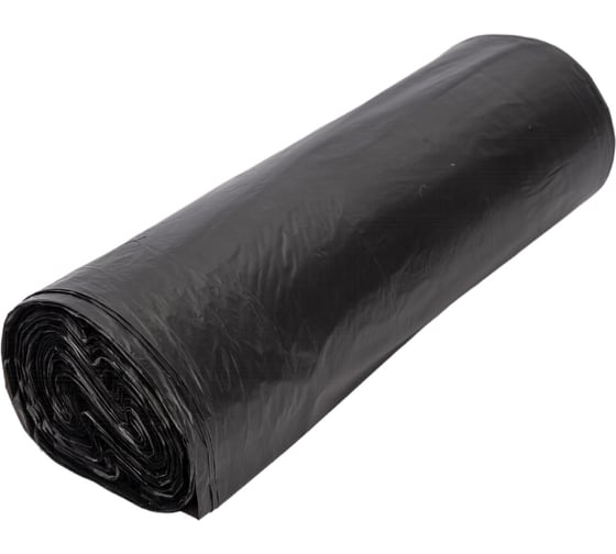 Мешки д/мусора 30 л ПНД 10 мкм 48x55 см 20 шт/рул. черный 1-2-PRO ММН03010-20