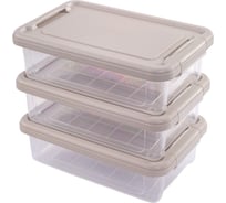 Набор коробок для хранения HOBBY LIFE STORMAX INFINITY 3 шт, 3 л HL021334