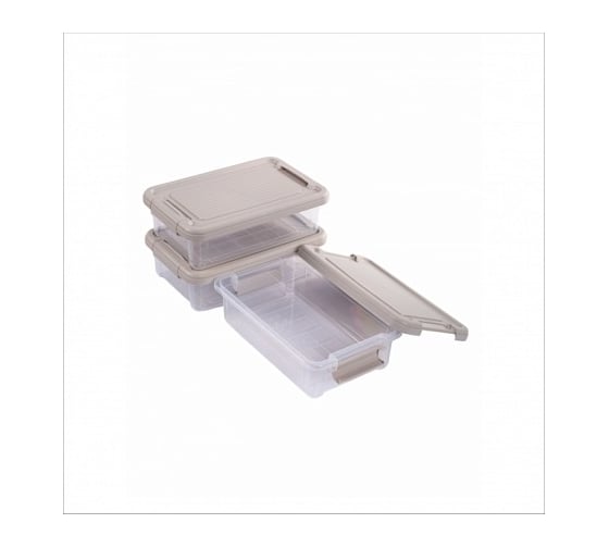 Набор коробок для хранения HOBBY LIFE STORMAX INFINITY 3 шт, 3 л HL021334