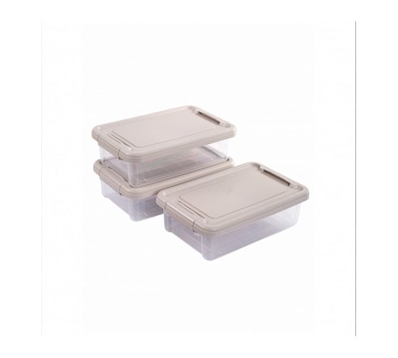 Набор коробок для хранения HOBBY LIFE STORMAX INFINITY 3 шт, 3 л HL021334