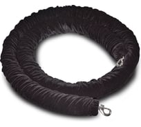 Декоративный канат бархатный Rusbarrier KBS-104515 black