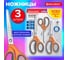 Ножницы BRAUBERG PROFESSIONAL 3 шт 135, 180, 210 мм, серо-оранжевые ручки 272981 2