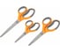 Ножницы BRAUBERG PROFESSIONAL 3 шт 135, 180, 210 мм, серо-оранжевые ручки 272981 8