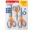 Ножницы BRAUBERG PROFESSIONAL 3 шт 135, 180, 210 мм, серо-оранжевые ручки 272981 12
