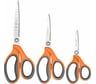 НожницыBRAUBERGPROFESSIONAL3шт135,180,210мм,серо-оранжевыеручки272981