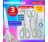 Ножницы BRAUBERG CLASSIC PRO 3 шт 155, 185, 210 мм, мятные ручки 272979 3