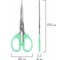 Ножницы BRAUBERG CLASSIC PRO 3 шт 155, 185, 210 мм, мятные ручки 272979 6