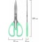 Ножницы BRAUBERG CLASSIC PRO 3 шт 155, 185, 210 мм, мятные ручки 272979 7