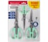 Ножницы BRAUBERG CLASSIC PRO 3 шт 155, 185, 210 мм, мятные ручки 272979 12