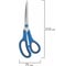 Ножницы BRAUBERG UNIVERSAL 3 шт 140, 170, 210 мм, черно-синие ручки 272978 9