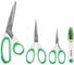 Ножницы BRAUBERG MAXI набор 4 шт: 115, 145, 205 мм + сниппер для ниток, бело-зеленые ручки 272982 4