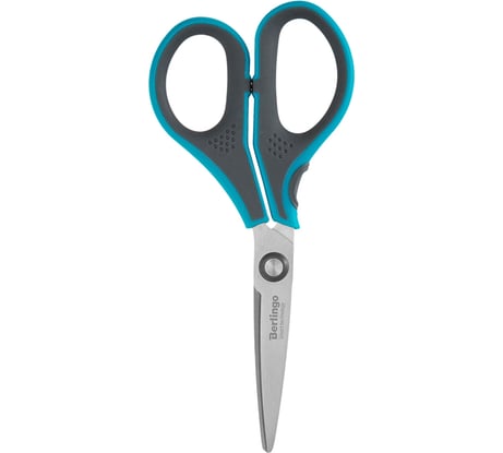 Ножницы BERLINGO Smart tech 13 см, синие, европодвес DNn_13025_b
