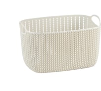 Корзинка IDEA ВЯЗАНИЕ 7л белый ротанг М 2381