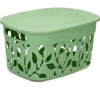 Коробка IDEA ФЛОРА 5,5 л с крышкой М 2362