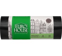 Мешки для мусора (50 шт; 30 л; 6 мкм; 48х57 см; ПНД) EUROHOUSE 9074