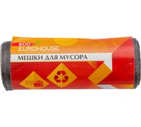 Мешки для мусора (30 шт; 30 л; 5 мкрн; 48х54см; ПНД; черные) EUROHOUSE 3621