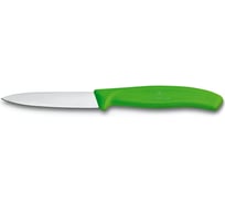 Нож для очистки овощей Victorinox Swiss Classic лезвие 8 см, прямая заточка, зеленый 6.7606.L114