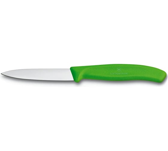 Нож для очистки овощей Victorinox Swiss Classic лезвие 8 см, прямая заточка, зеленый 6.7606.L114