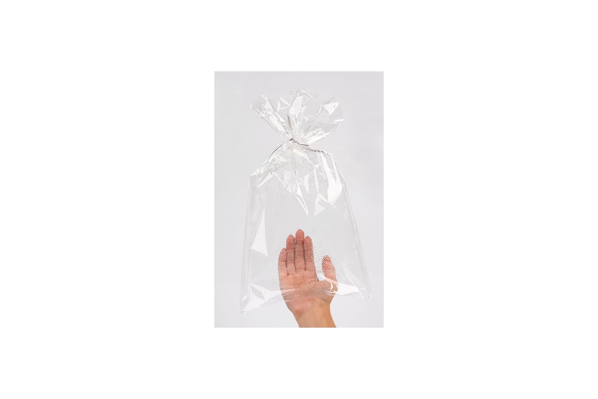 Прозрачный пакет Grand Gift без рисунка 100_035 35х20 см 100 шт PT 100 ...