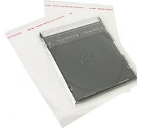 Прозрачный пакет Grand Gift без рисунка 100_215 со скотчем 15х14 см 100 шт PT 100_215