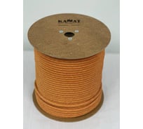 Веревка страховочно-спасательная ОАО КАНАТ КАЗБЕК ø9 мм, 25 м, цветная, с сердечником низкого растяжения (канаты статические с сердечником низкого растяжения), оплётка из некручёных нитей, 1010480009К25