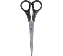 Ножницы Office Space 16,2см, черные ручки, ПВХ чехол с европодвесом S162B_6716