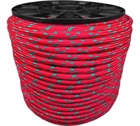 Шнур плетеный ООО Оптхозторг полипропиленовый, 12 мм, 200 м, красный 1127200