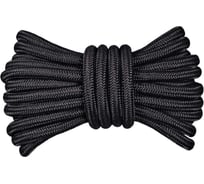 Шнур плетеный ООО Оптхозторг полипропиленовый, 12 мм, 30 м, черный 112130