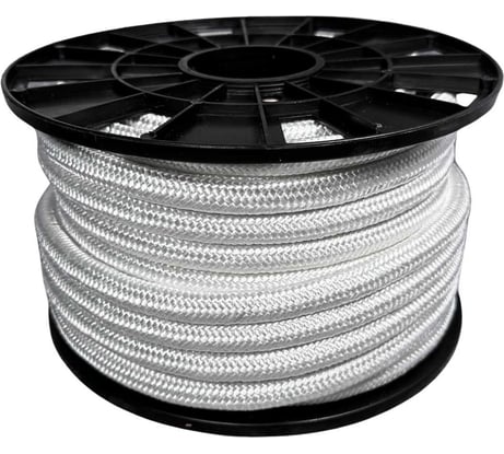 Шнур плетеный полиамидный ООО Оптхозторг 14 мм 25 м белый 214225