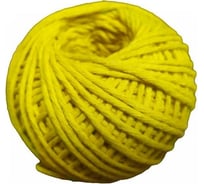Хлопчатобумажный шпагат ЭБИС 1500 текс, 50 м, желтый 70074