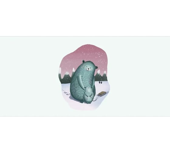 Корзина для хранения вещей JoyArty  Заботливая мама медведица 40x60 см  gaba_378655_L