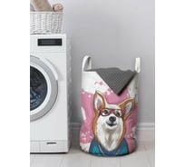 Корзина для хранения вещей JoyArty  Стильный корги 35x50 см  gaba_385294_M