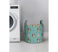 Корзина для хранения вещей JoyArty  Фрида в цветах 35x35 см  gaba_386883_S