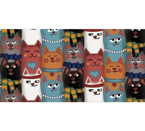 Корзина для хранения вещей JoyArty  Колоритные котики 35x35 см  gaba_378654_S