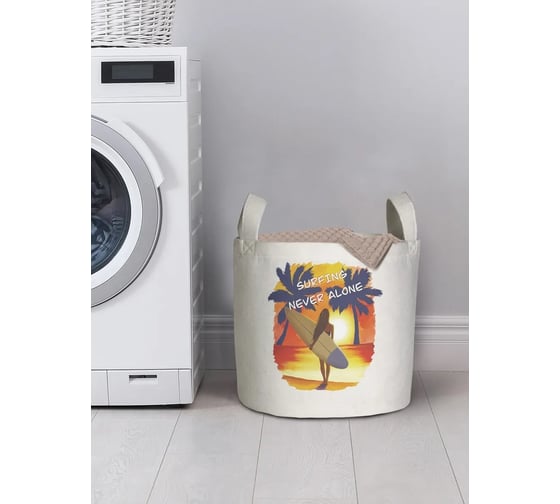 Корзина для хранения вещей JoyArty  Серфинг на закате 35x35 см  gaba_385263_S 1