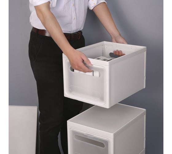 Ящик для хранения вещей HOMSU Premium с крышкой, 40x30x25 см HOM-1340 1