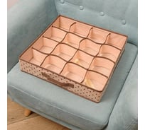 Органайзер для одежды HOMSU на 16 ячеек большой 40х40х9 см HOM-1110