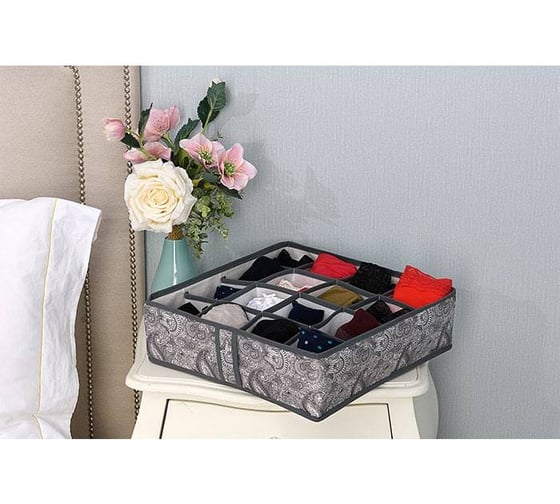 Органайзер HOMSU Grey Flower на 16 ячеек HOM-1091