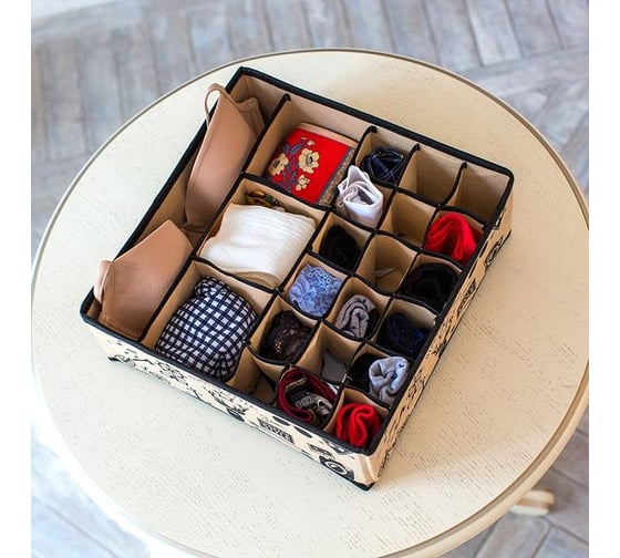 Органайзер HOMSU Hipster Style на 18+3+1 30x30x11 см HOM-757
