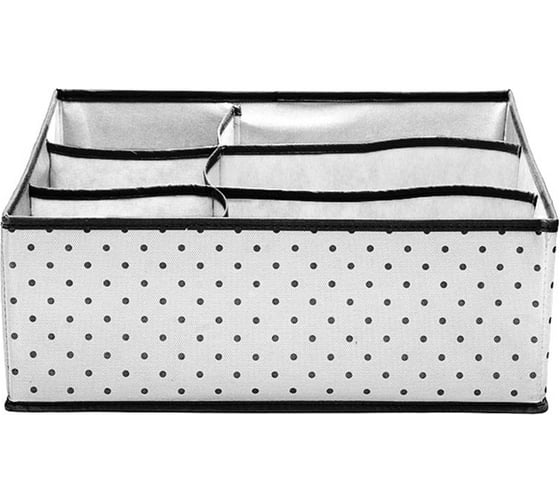 Большой органайзер HOMSU Eco White на 6 секций 39х39х15 см HOM-1258 1