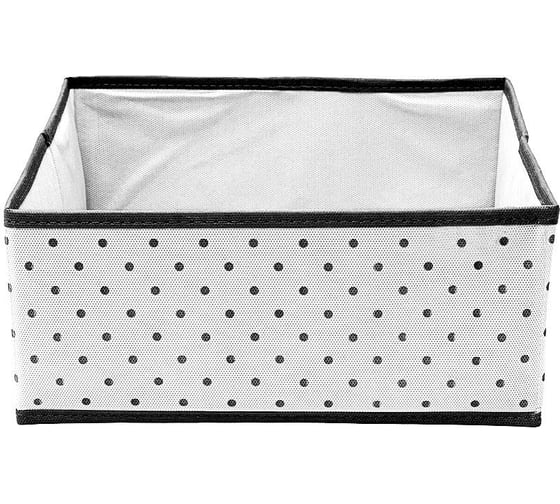 Квадратная коробка для хранения вещей HOMSU Eco White 30х30х13 см HOM-1242