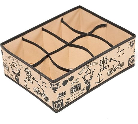 Органайзер HOMSU Hipster Style на 8 секций 31x24x11 см HOM-122