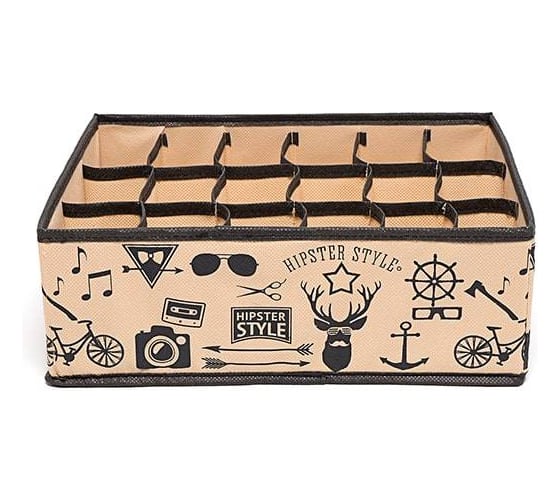 Органайзер HOMSU Hipster Style на 18 секций 31x24x11 см HOM-123