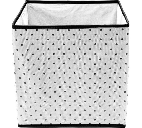 Коробка-куб для хранения вещей HOMSU Eco White 30х30х30 см HOM-1245 1