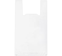 Пакет-майка LAIMA комплект 100 шт, 28+15x55, ПНД белый, 15 мкм 700787