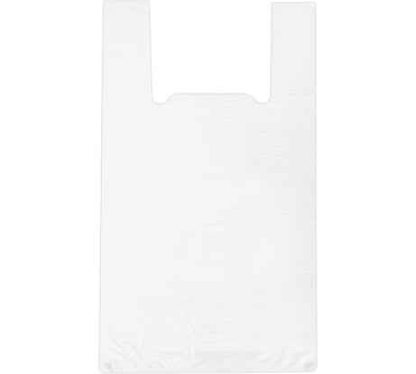 Пакет-майка LAIMA комплект 100 шт, 28+15x55, ПНД белый, 15 мкм 700787