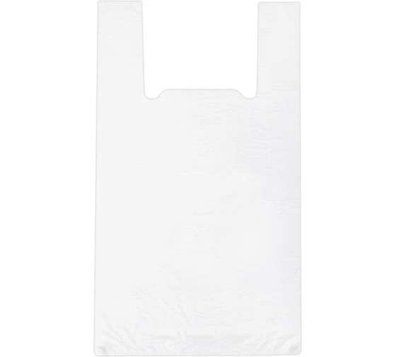 Пакет-майка LAIMA комплект 100 шт, 28+15x55, ПНД белый, 15 мкм 700787 1