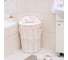 Круглая плетеная корзина для белья Доляна Sweet Home 40х40х54 см 3960385 2