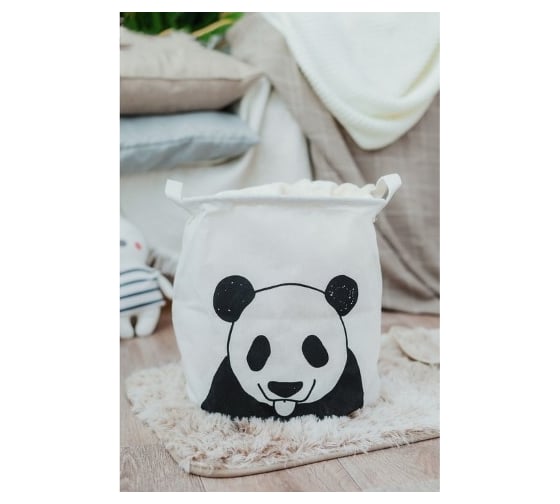 Корзина для белья Доляна Панда 30х30х30 см 4093113